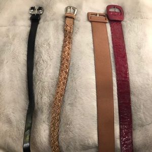 4 Various Belt Bundle! Size Small